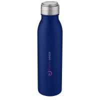 Harper 700 ml stainless steel water bottle with metal loop