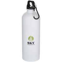 Oregon 750 ml matte RCS recycled single wall stainless steel water bottle with carabiner