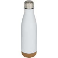 Cove 500 ml double wall vacuum insulated stainless steel water bottle with cork details