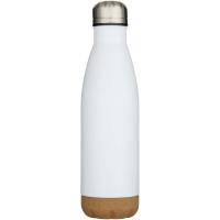 Cove 500 ml double wall vacuum insulated stainless steel water bottle with cork details