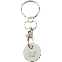Rory keyring with trolley coin