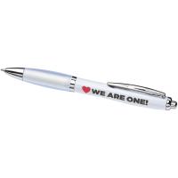 Nash ballpoint pen with coloured barrel and grip (black ink)