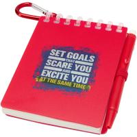 Lig Mini recycled outdoor soft cover notebook and ballpoint pen set (black ink)