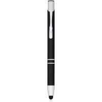 Moneta anodized aluminium click stylus ballpoint pen (blue ink)