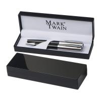 Mark Twain writing set with ball pen and rollerbal