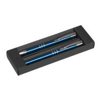 Writing set with ball pen and rollerball pen