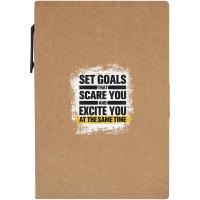 Swift sticky notes booklet with ballpoint pen (black ink)