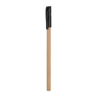 Wooden ballpen with black plastic cap