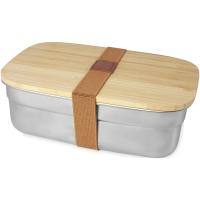 Tite 700 ml stainless steel lunch box with bamboo lid