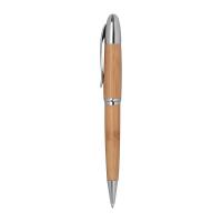 Metal twist ballpen with bamboo coating