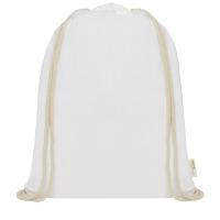 Orissa 140 g/m² organic cotton drawstring bag 5L