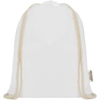 Oregon 140 g/m² GRS recycled cotton drawstring bag