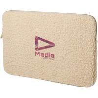 Bear 13\" GRS recycled sherpa laptop sleeve 2L
