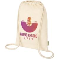 Odisha 100 g/m² OCS organic drawstring bag 5L