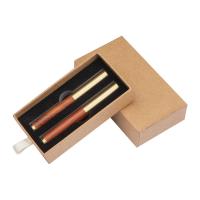 Writing set (brass and wood)