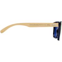 Tan sunglasses with bamboo temples