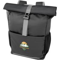 Aqua 15\" GRS recycled water resistant roll-top bike bag 20L