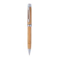 Wooden ballpen with metal applications