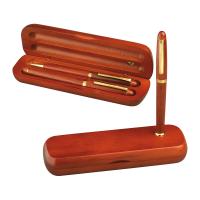 Rosewood pen set in case