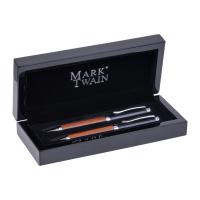 Mark Twain wood writing set