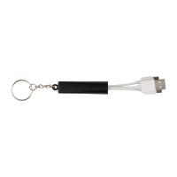 Keychain with USB charging cable