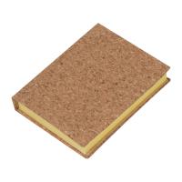 Sticky marker and sticky note book in a cork envel