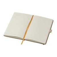 A5 notebook with recycled leather cover