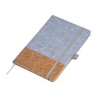A5 notebook out of cork and felt