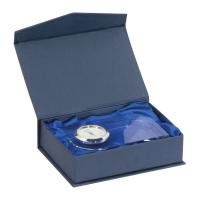 Glass block with small clock