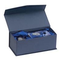 Glass block with globe