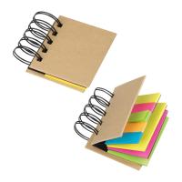 Small ring-binder with sticky notes