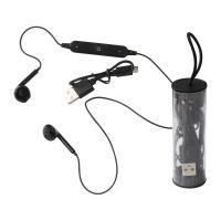 Bluetooth headset in transparent case