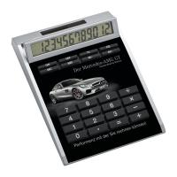 Own-design desk calculator with solar power, small