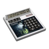 Own-design desk calculator with solar power, large