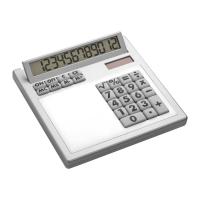 Own-design desk calculator with solar power, large