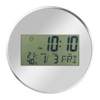 Wall clock with digital display
