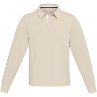 Clyde unisex organic rugby polo sweatshirt