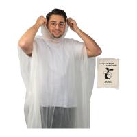 Compostable rain poncho