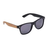Sunglasses with cork covered temples