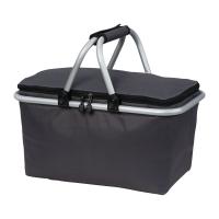 Foldable polyester shopping basket