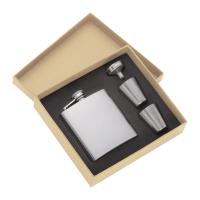Hipflask set with 2 cups