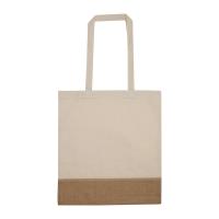 Carrying bag with jute bottom