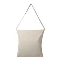 Cotton bag with woven handles and folded bottom