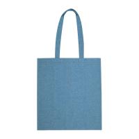 Recycled cotton bag with long handles
