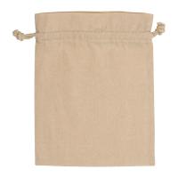 Medium drawstring bag made from recycled cotton