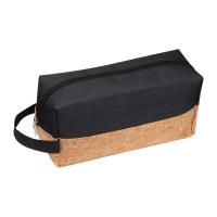 Cosmetic bag with cork bottom