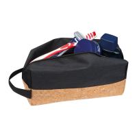 Cosmetic bag with cork bottom