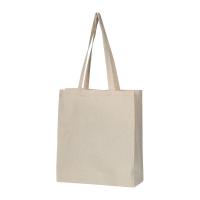 Organic cotton bag with bottom fold
