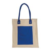 Canvas shopper with long handles