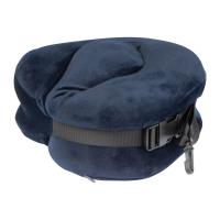 Plush neck pillow with closure band